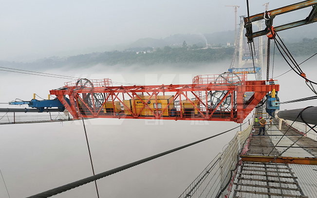 同步提升液压系统用于江津白沙长江大桥钢箱梁提升