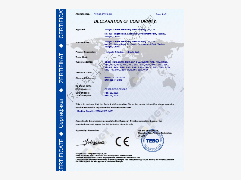 CE证书——千斤顶